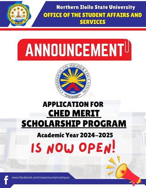 Applications for the CHED Merit Scholarship Program .